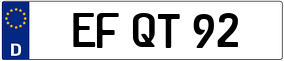 Trailer License Plate